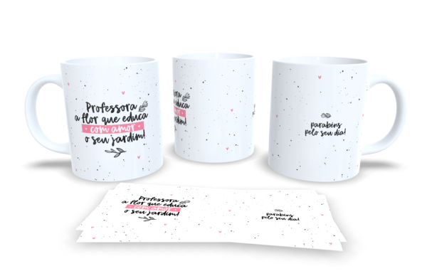 Caneca - Professora flor que educa