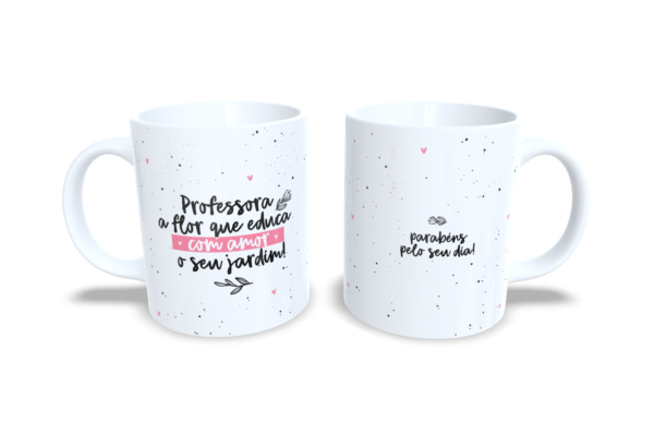 Caneca - Professora flor que educa - Imagem 2