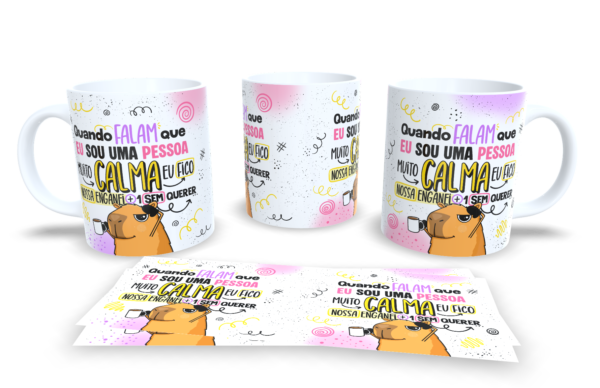 Caneca Branca - Capivara Humorada - Imagem 13