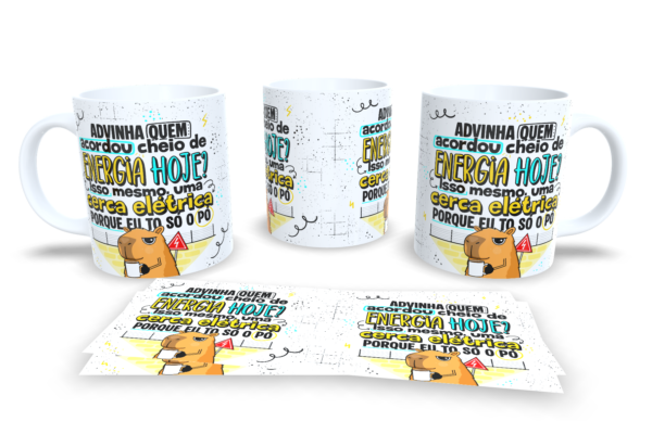 Caneca Branca - Capivara Humorada - Imagem 7
