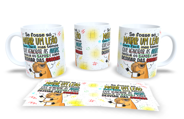 Caneca Branca - Capivara Humorada - Imagem 6