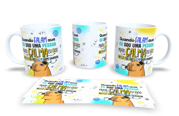 Caneca Branca - Capivara Humorada - Imagem 2