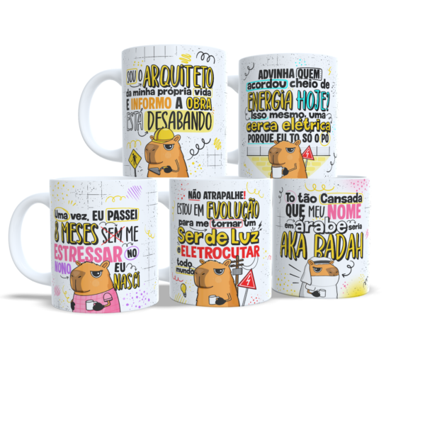 Caneca Branca - Capivara Humorada